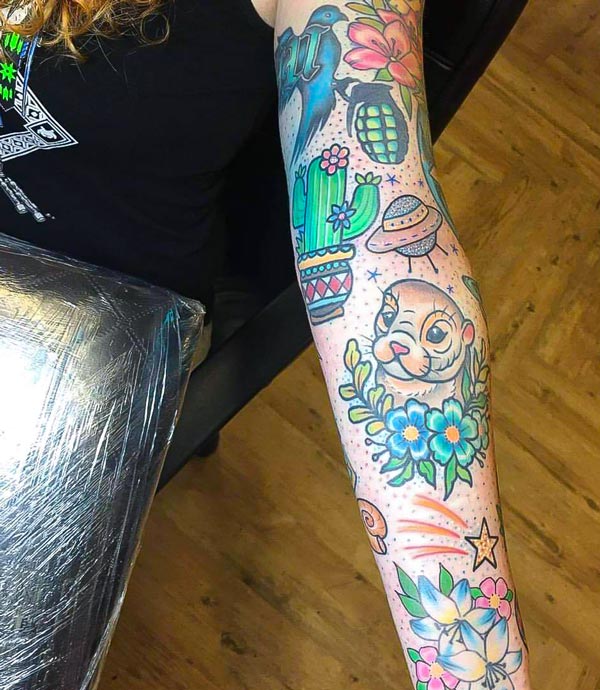 Holly's Tattoed Arm