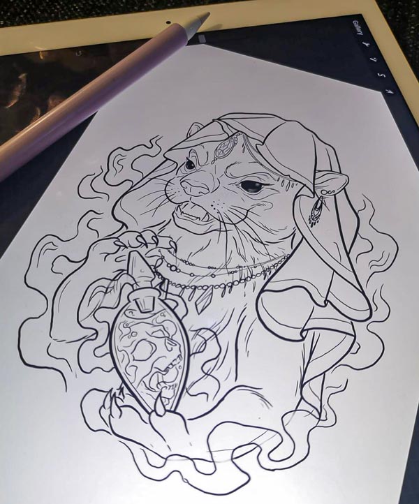 Otter Alchemy Linework