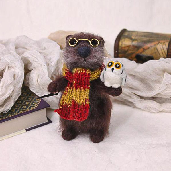 Harry Otter Needle Felt Toy