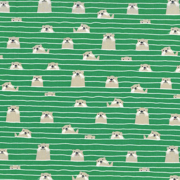 Green Otter Fabric from Michael Miller Fabrics