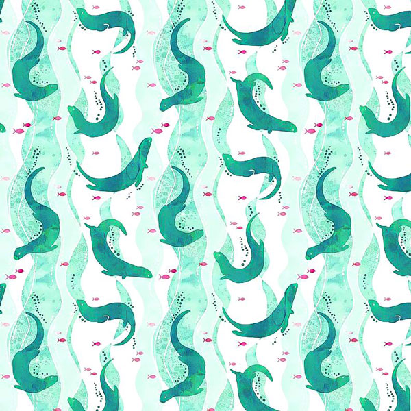 Green Otters designed by Adena Jooste