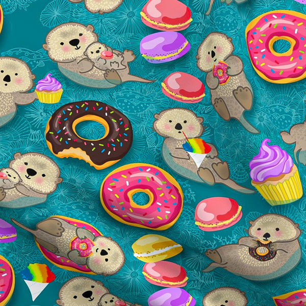 Otter Candy Fabric