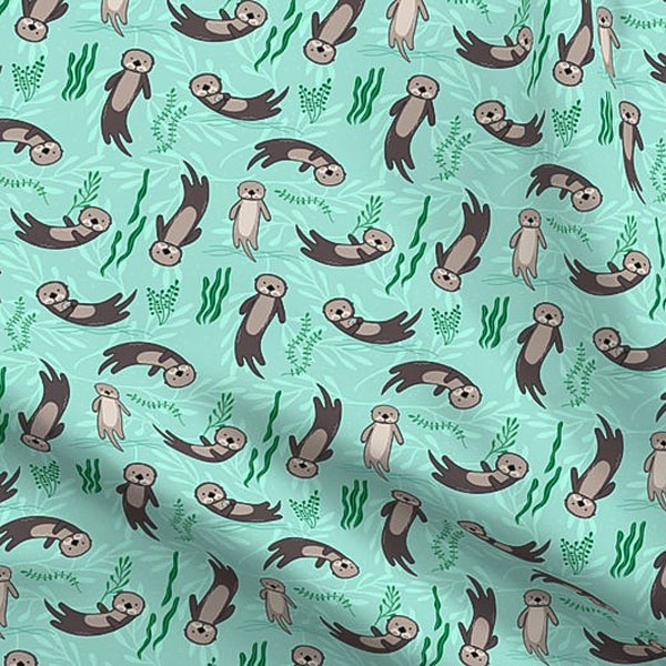 Otter Fabric floating in reeds