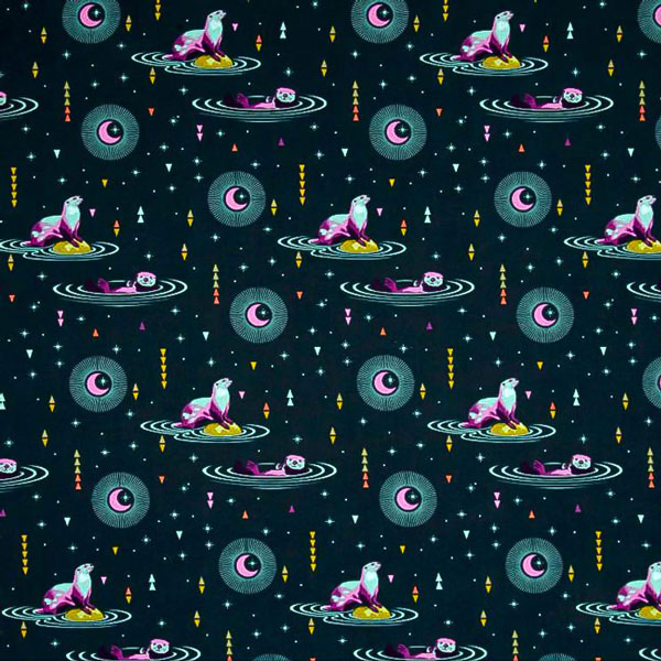 Otter Space Fabric Pattern